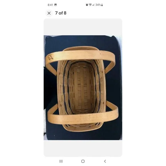 American Traditions Magazine Basket Handle Stirpe 2001 - Picture 6 of 7